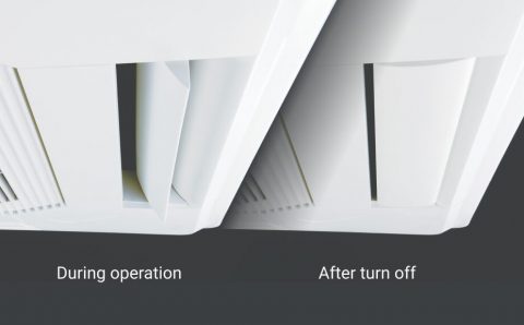 SlimPack-AC-Ceiling-Casette-R410A-Automatic-Vane-Shutter