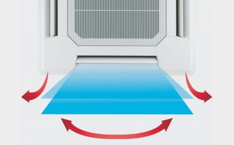 SlimPack-AC-Ceiling-Casette-R410A-Vane-Direction-Setting